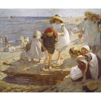 Dame Laura Knight - On the Beach